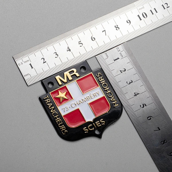 Etiqueta adhesiva con logotipo de metal de níquel 3D 3M