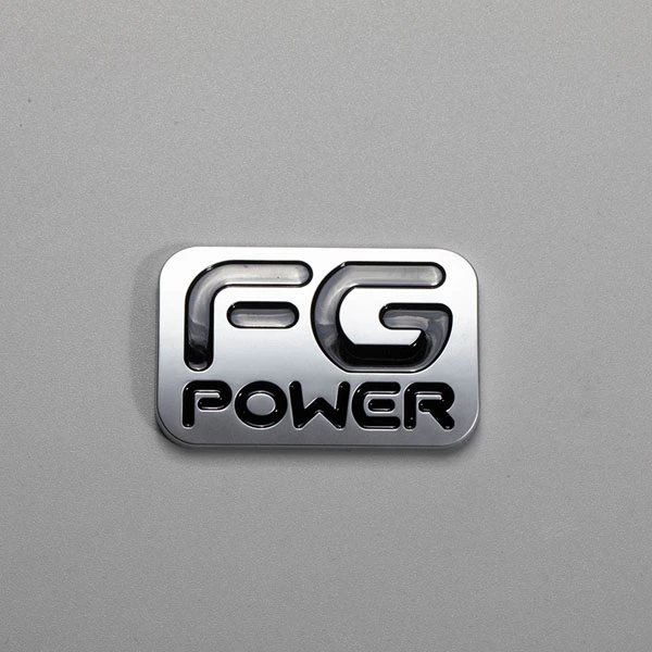 Diseño personalizado, placa de identificación de coche electrochapada cromada de plástico Abs, logotipo, letra plana, emblema de insignia de coche 3d mate