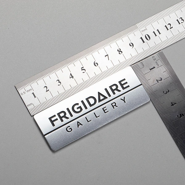 Emblemas únicos del congelador de las insignias del refrigerador del fabricante plástico al por mayor del ABS Chrome