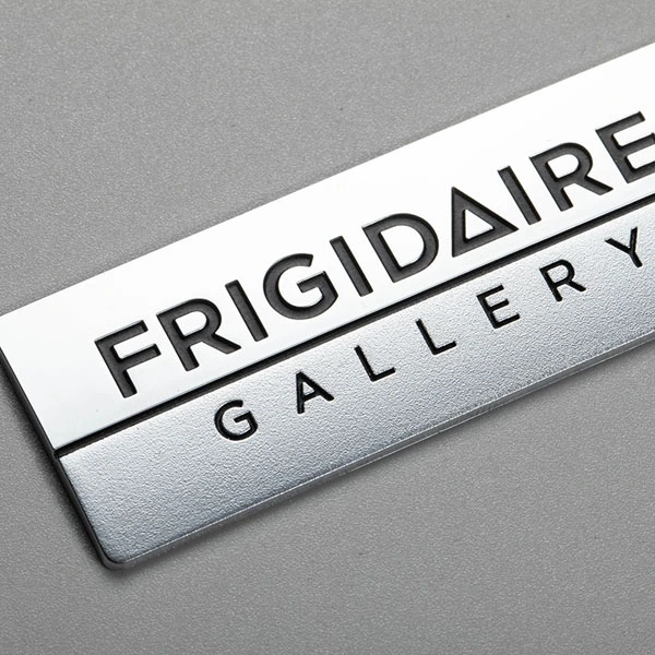 Emblemas únicos del congelador de las insignias del refrigerador del fabricante plástico al por mayor del ABS Chrome