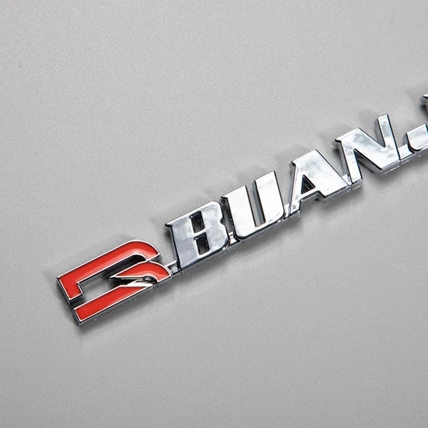 Etiqueta engomada del ABS del logotipo de Chrome