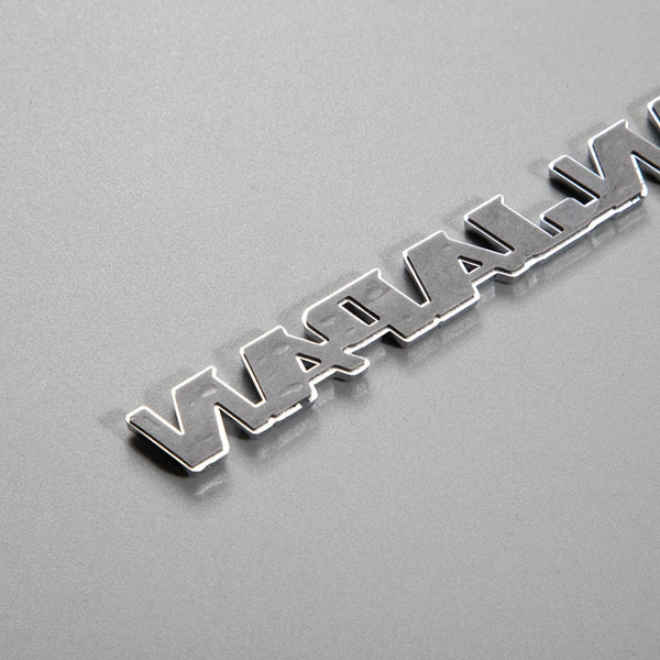 Etiqueta engomada del ABS del logotipo de Chrome