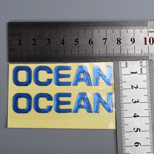 Etiqueta engomada separada del epóxido del logotipo de la bóveda 3d del adhesivo fuerte de alta calidad de la impresión personalizada
