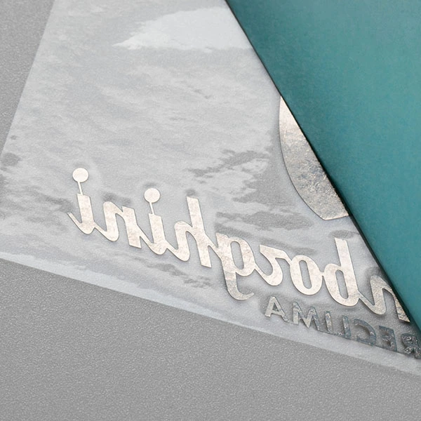 Logotipo resistente al calor de níquel brillante
