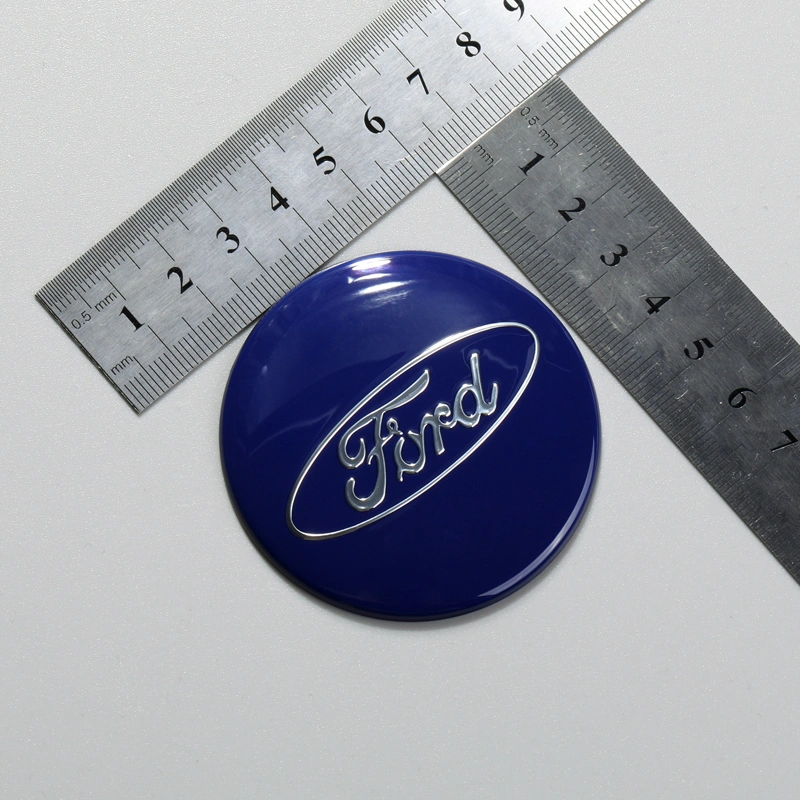 Etiquetas de aluminio para el emblema del metal de la decoración del cubo de la rueda del coche