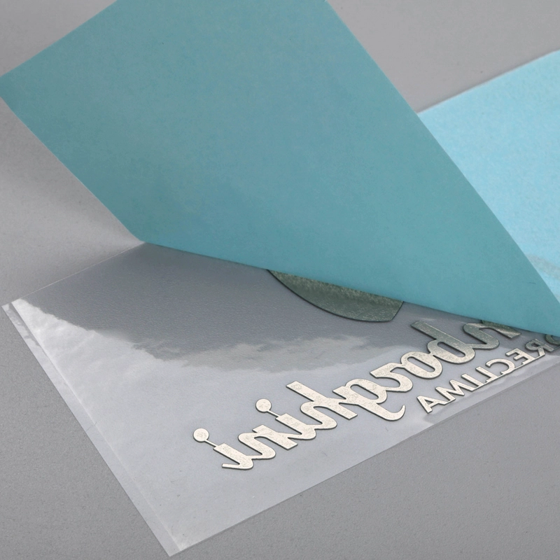 Etiqueta adhesiva de galvanoplastia de metal que imprime etiquetas con logotipo colorido