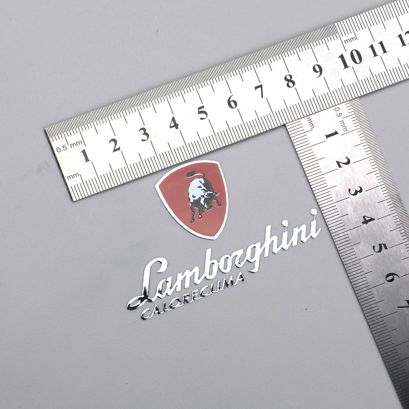 Etiqueta adhesiva de galvanoplastia de metal que imprime etiquetas con logotipo colorido