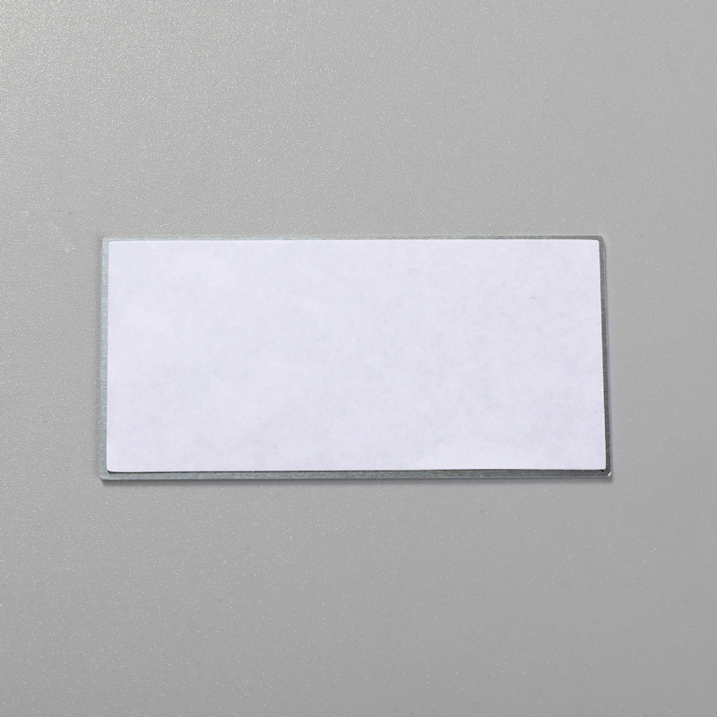 Etiqueta de aluminio en relieve adhesiva con logotipo de metal ecológico