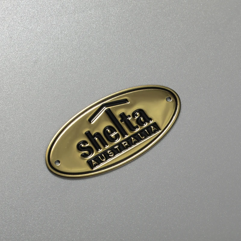 Placa de identificación personalizada Acero inoxidable Aluminio Latón Logotipo