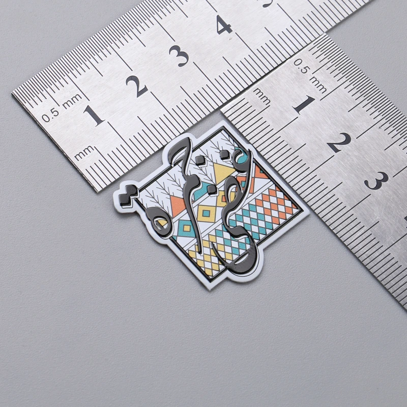 Etiquetas de serigrafía con placa de identificación con logotipo de aluminio