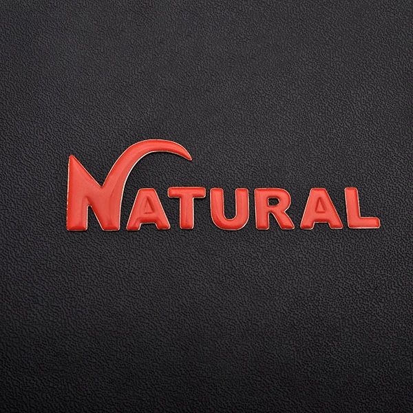 Adhesivo suave 3D con efecto elevado Cúpula Logotipo rojo de motocicleta suave 3D