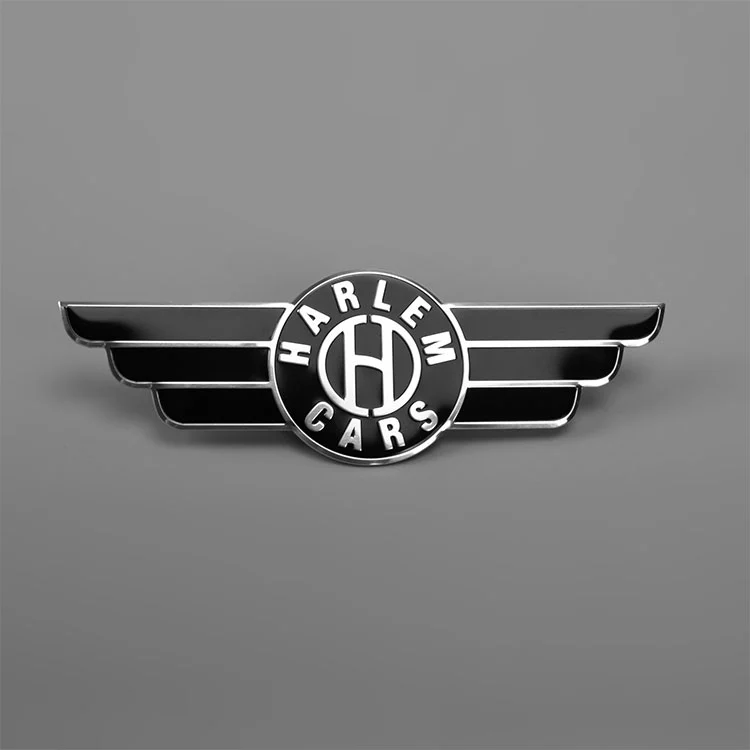 Pegatina de logotipo de acero inoxidable